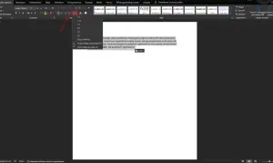 Ustawienie odstęp między wierszami w dokumencie Word. Wybierz odpowiednią wartość z listy lub dostosuj opcje interlinii.