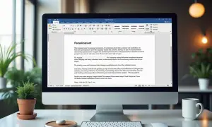Jak zrobić akapit? Na ekranie komputera widać edytor tekstu z gotowym tekstem.