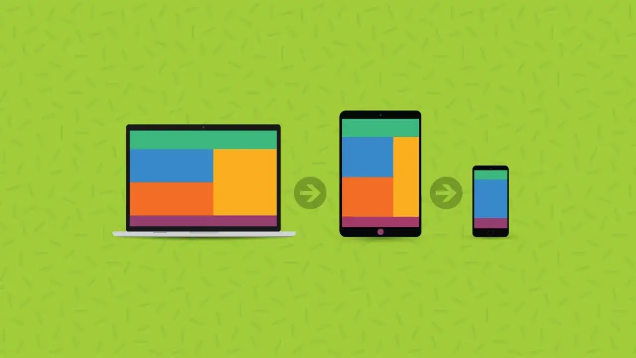 Układ strony dopasowuje się do r&oacute;żnych urządzeń, od laptopa po smartfon, z uwzględnieniem max width CSS.